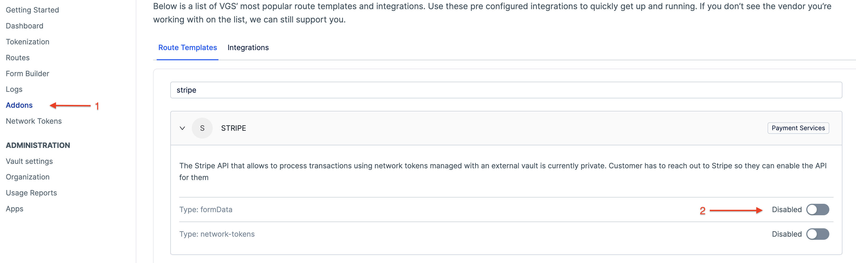 How to enable and test integration with Stripe